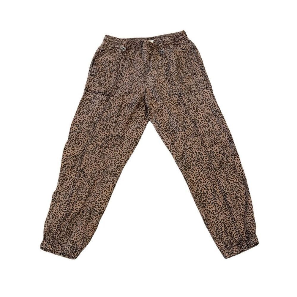 Knox Rose leopard cheetah print animal pull on pants size small